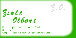 zsolt olbort business card